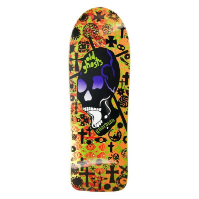 Vision Deck Old Ghost Modern Concave Old School Skateboard 30,25" x 10" lime/red