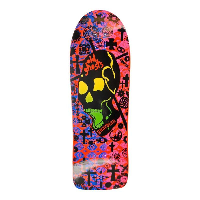 Vision Deck Old Ghost Modern Concave Old School Skateboard 30,25" x 10" red/blue