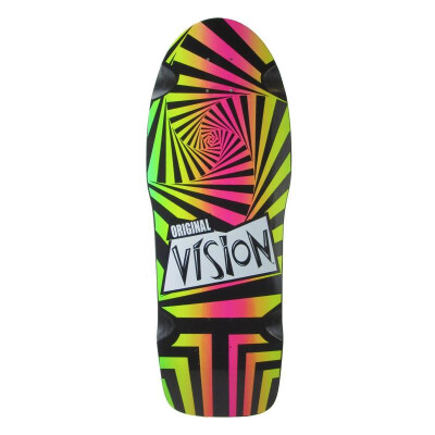 Vision Deck Original Old School 30"x10" black rainbow