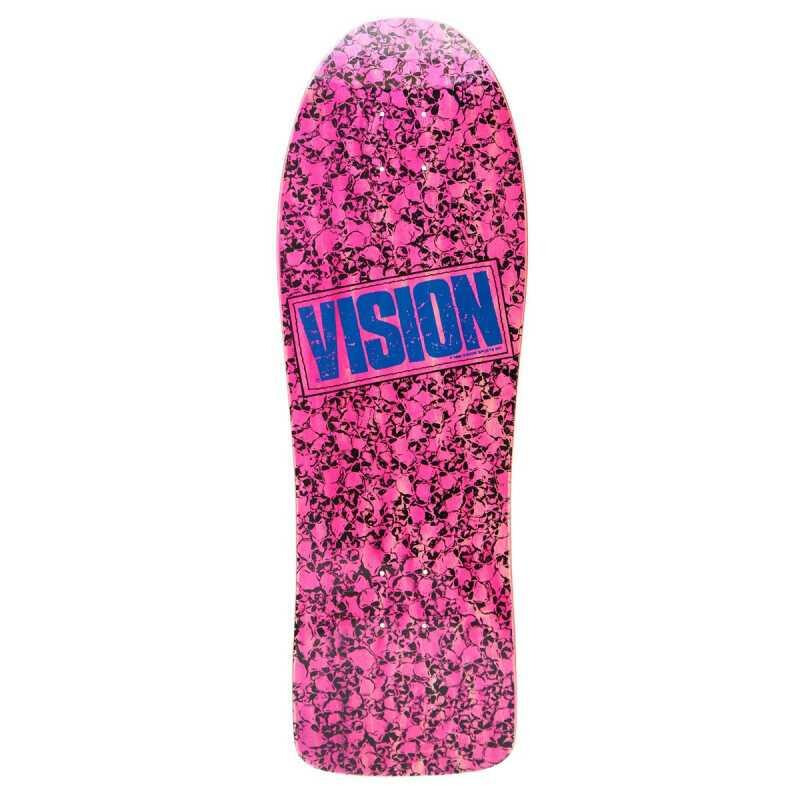 Vision Deck Punkskull Modern Concave Old School 30" x 10" WB16.625 pink blue