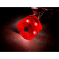 SHARK WHEEL Firefly 60mm, 78a  - Transparent Red with Red...