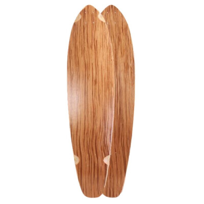SkaReCo Deck Shape402 Kicktails K40 40"x9,75" WB26,75" Zebra wood