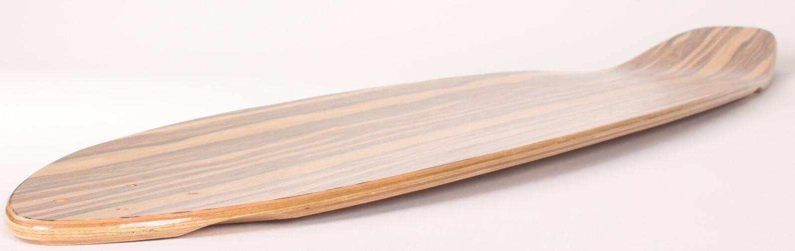SkaReCo Deck Shape402 Kicktails K40 40"x9,75" WB26,75" Zebra wood