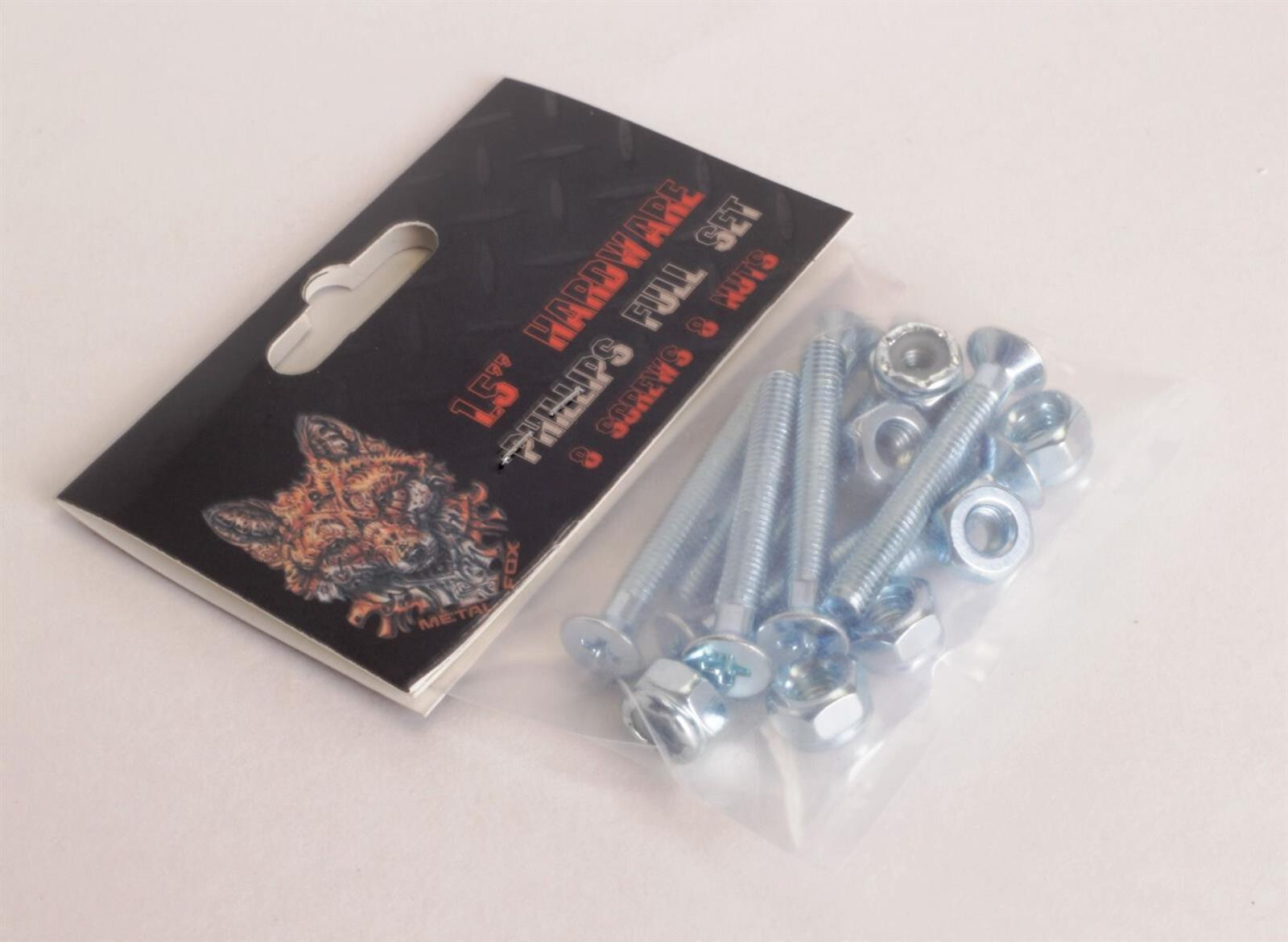 Metal Fox Hardware Silber (8 Stk.) 1.5"