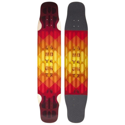 Landyachtz Deck Longboard Stratus 46" Standard Flex red 45.5" x 9.25" WB27.5-29.5"