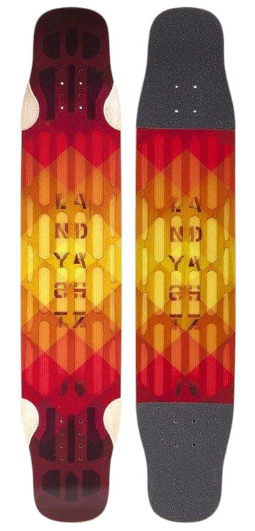 Landyachtz Deck Longboard Stratus 46" Standard Flex red 45.5" x 9.25" WB27.5-29.5"