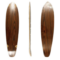 SkaReCo Deck Shape402 Kicktails K40 40"x9,75" WB26,75" Cherry handpainted Frosch auf Pilz