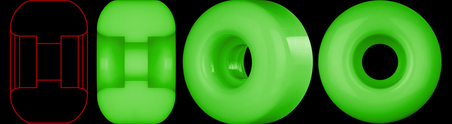 Powell-Peralta Wheels Dragons V4 54mm x 34mm 93A Wide green