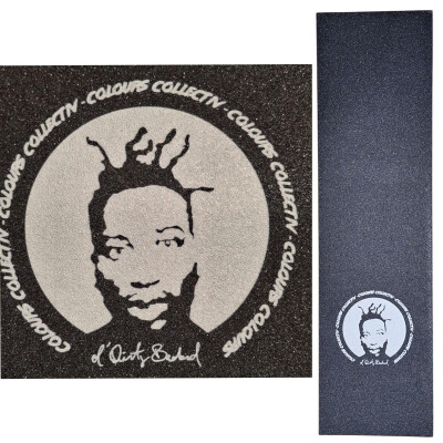 Colours Collective x ODB Griptape Sheet 9" x 33" Colours Logo black white