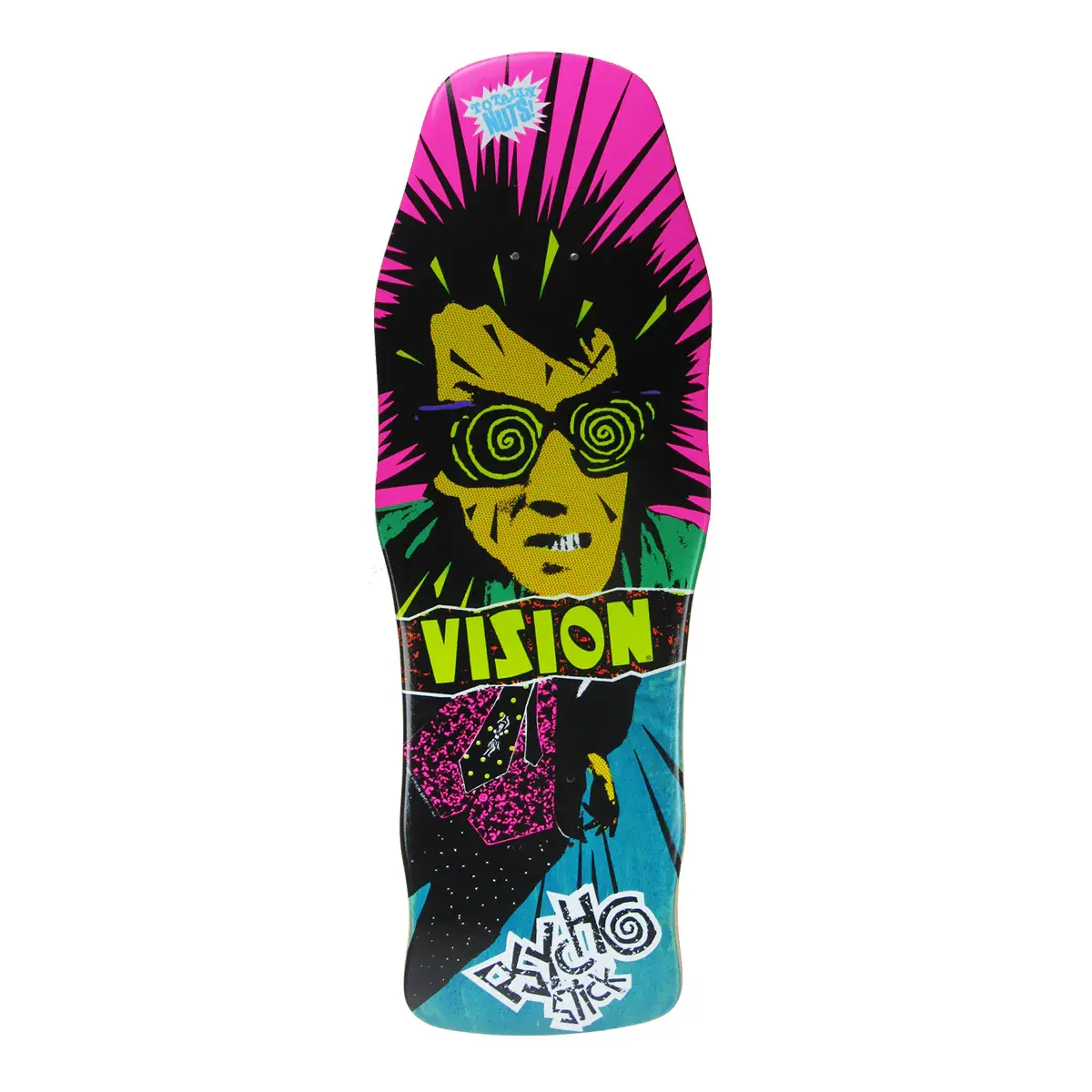 Vision Deck Original Psycho Stick Old School 30"x10" WB15" turqoise stain