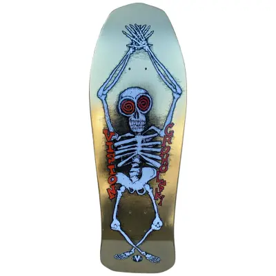 Vision Deck Groholski Skeleton Limited Colorway 30" x 10.25"  WB15" gold foil