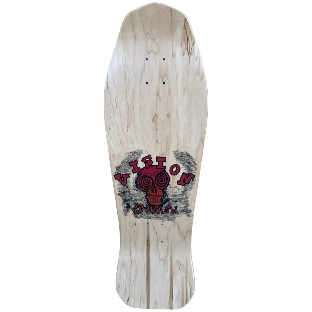 Vision Deck Groholski Skeleton Limited Colorway 30" x 10.25"  WB15" gold foil