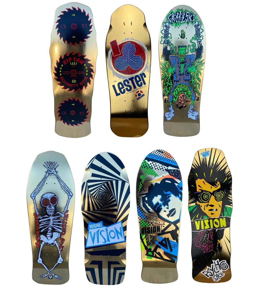 Gold Foil 7 Decks selection Vision Schmitt Tracker Reissues