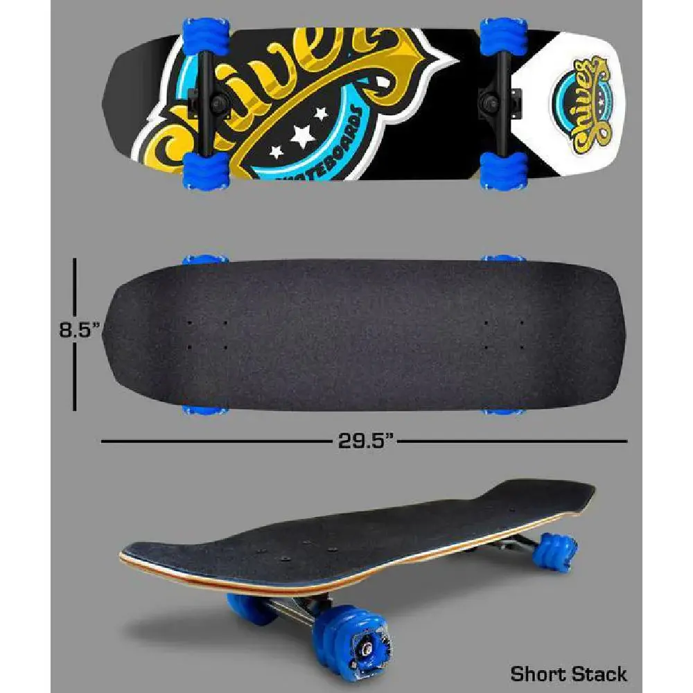 Shiver Deck mini Cruiser 29.5 x 8.5 WB15 black