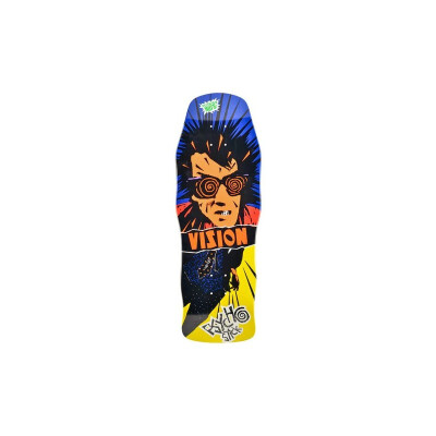 Vision Deck Psycho Stick Modern Concave 30" x 10" WB15 blue yellow