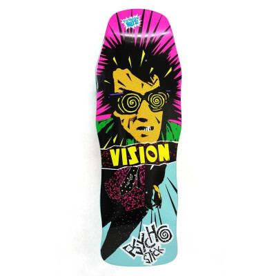 Vision Deck Psycho Stick Modern Concave 30" x 10" WB15" Turquoise