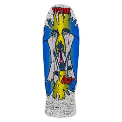 Vision Deck OG Jinx Modern Concave Old School Skateboard 30.25"x 10" white