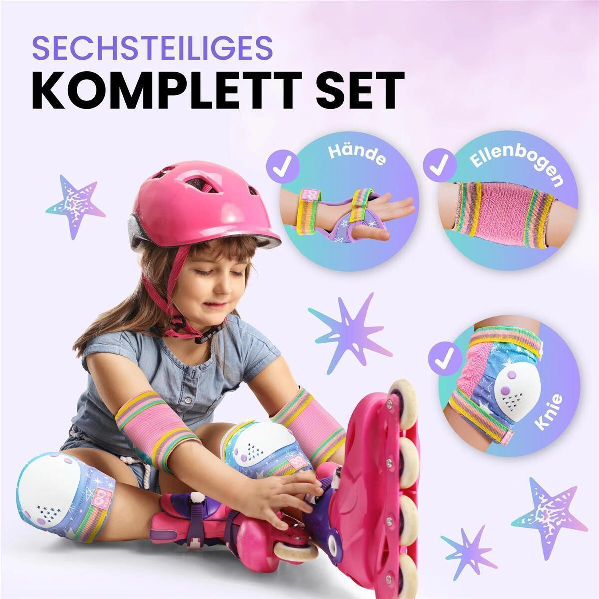 99FLIPS Schoner Set Stars Kinder S/M 7-12 Jahre Magic Silver