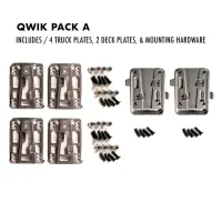QWIK TRUCKS Qlik Qwik Pack A (1Deck, 2Trucks)