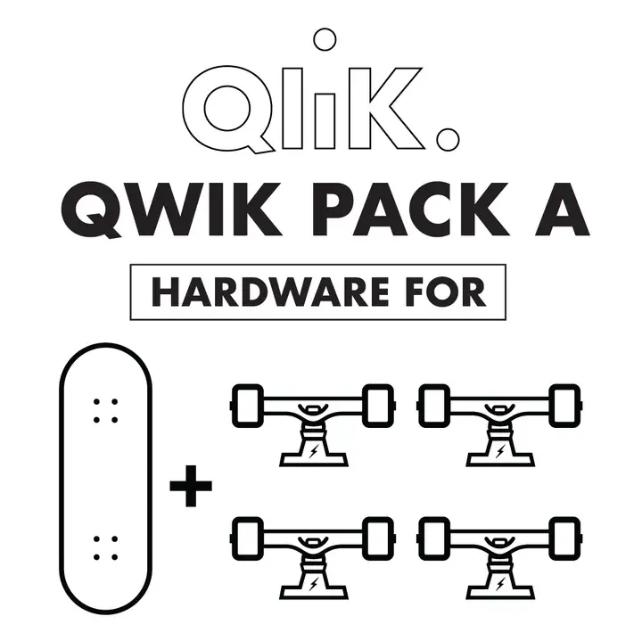 QWIK TRUCKS Qlik Qwik Pack A (1Deck, 2Trucks)