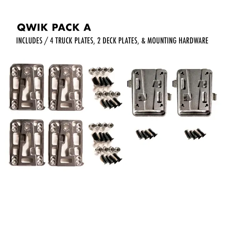 QWIK TRUCKS Qlik Qwik Pack A (1Deck, 2Trucks)