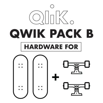 QWIK TRUCKS Qlik Qwik Pack B (2Deck, 1Trucks)