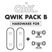 QWIK TRUCKS Qlik Qwik Pack B (2Deck, 1Trucks)