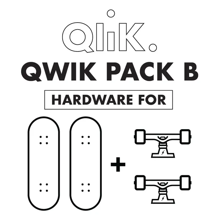 QWIK TRUCKS Qlik Qwik Pack B (2Deck, 1Trucks)