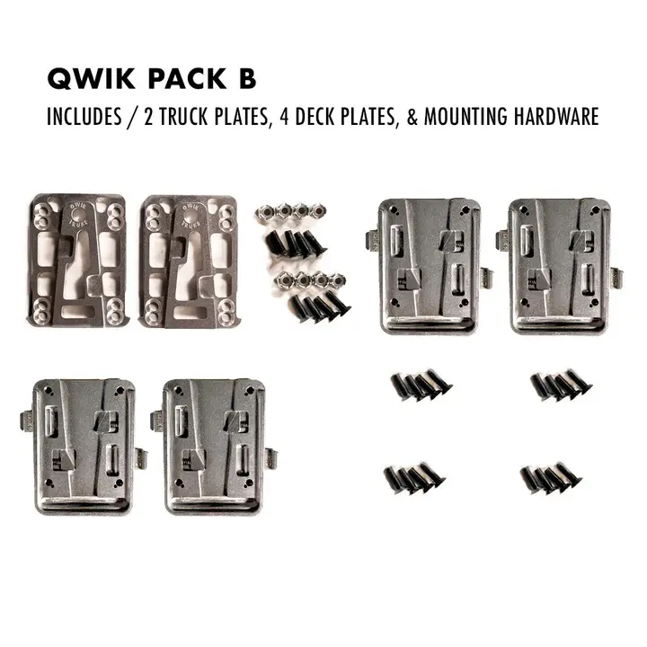 QWIK TRUCKS Qlik Qwik Pack B (2Deck, 1Trucks)