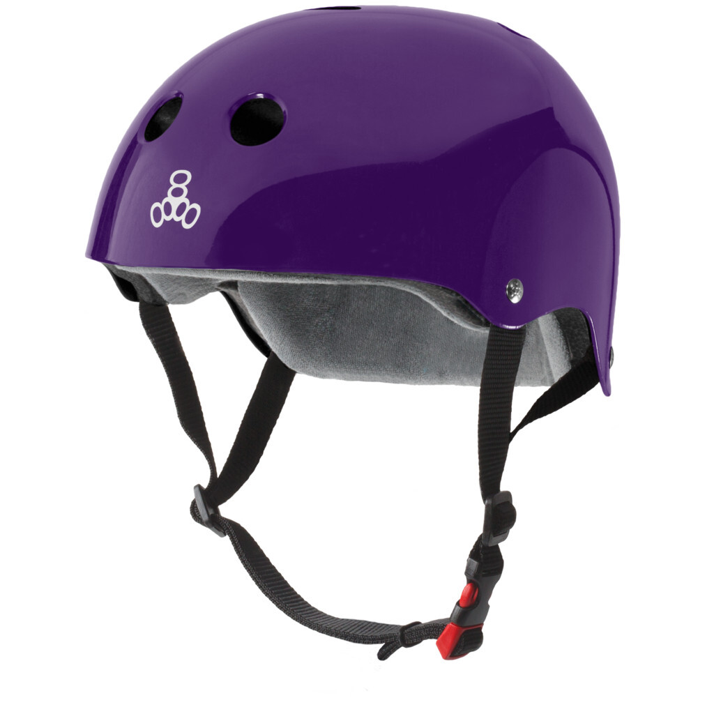 Triple 8 Helmet The Certified Sweatsaver purple glossy