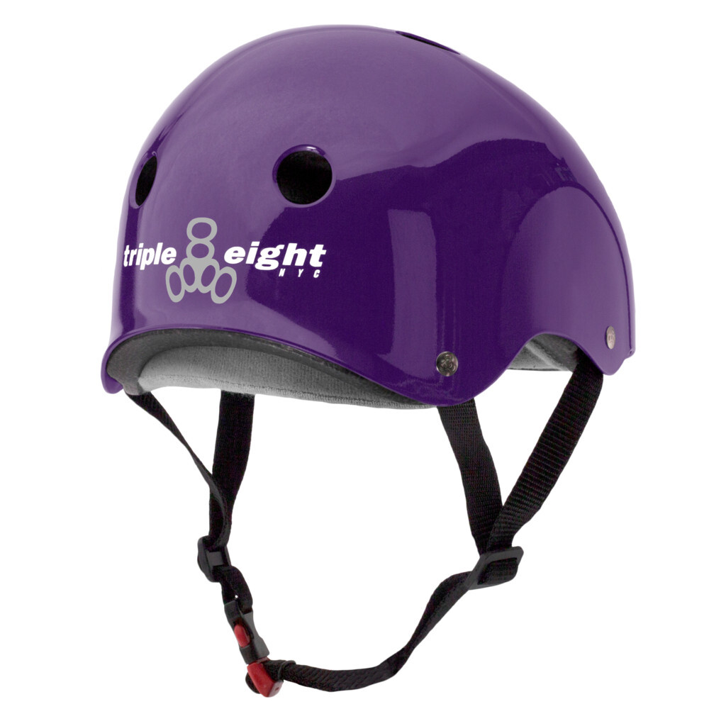 Triple 8 Helmet The Certified Sweatsaver purple glossy