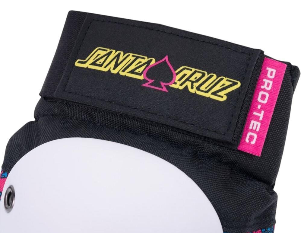Pro-Tec Street Gear Junior 3-Pack Pad Set Santa Cruz SE Black / White / Pink YM