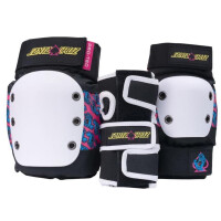 Pro-Tec Street Gear Junior 3-Pack Pad Set Santa Cruz SE Black / White / Pink YS