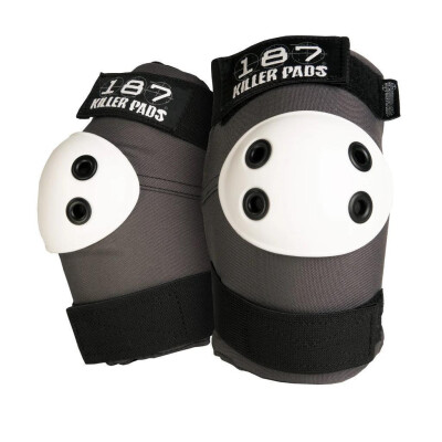 187 KILLER PADS Elbow Slim Grey with white Cap
