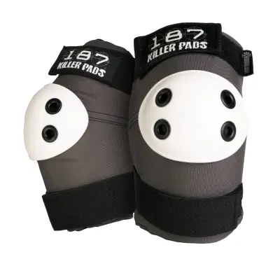 187 KILLER PADS Elbow Slim Grey with white Cap