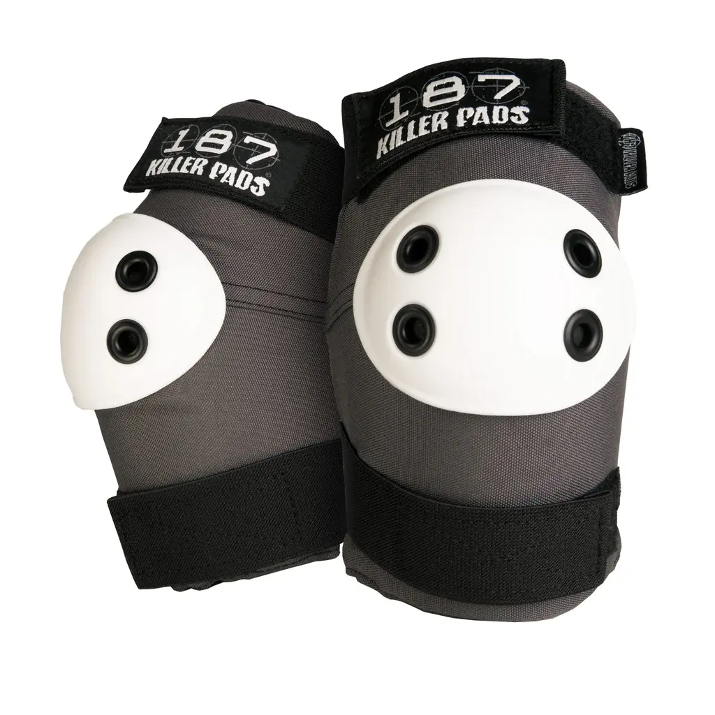 187 KILLER PADS Elbow Slim Grey with white Cap