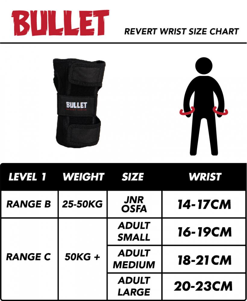Bullet Pads Revert Wrist black