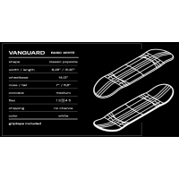 KAPE Deck Vanguard White 31.97" x 8.24" WB14.13"