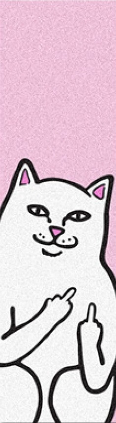 RIPNDIP Griptape Sheet 9" x 33" Lord Nermal Pink