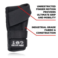 187 KILLER PADS Wrist Guards Pro Black