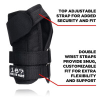 187 KILLER PADS Wrist Guards Pro Black