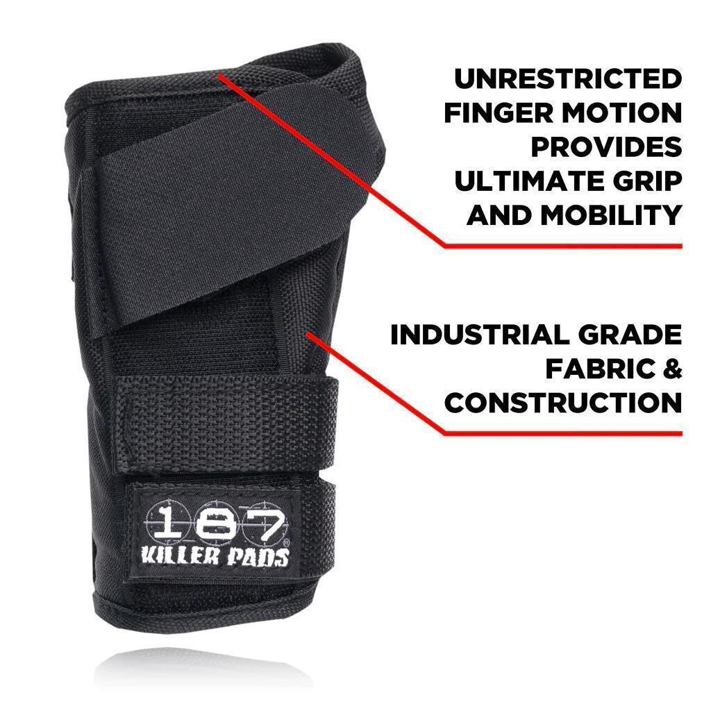 187 KILLER PADS Wrist Guards Pro Black
