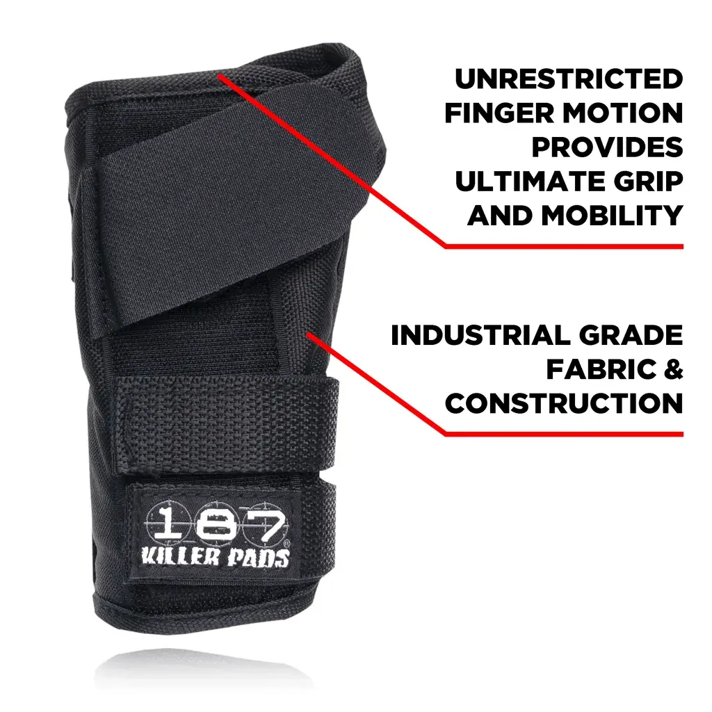 187 KILLER PADS Wrist Guards Pro Black M