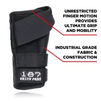 187 KILLER PADS Wrist Guards Pro Black XL