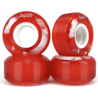 Impact Wheels 55mm 83A Clear red