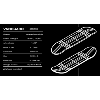 KAPE Deck Vanguard Stripes 31.97" x 8.25" WB14.13"