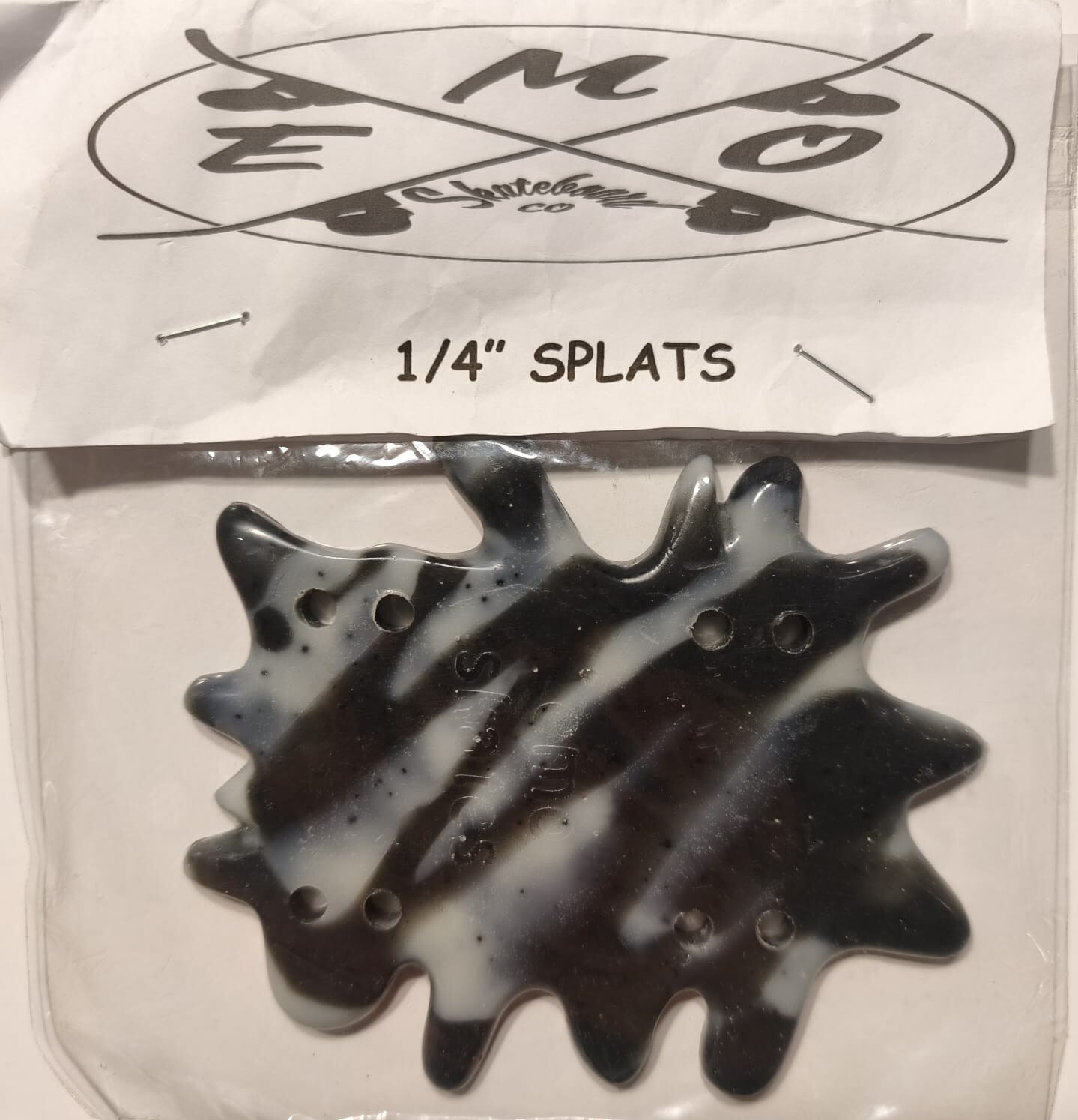 EMO Riserpad 1/4 Splats Schwarz/Weiß