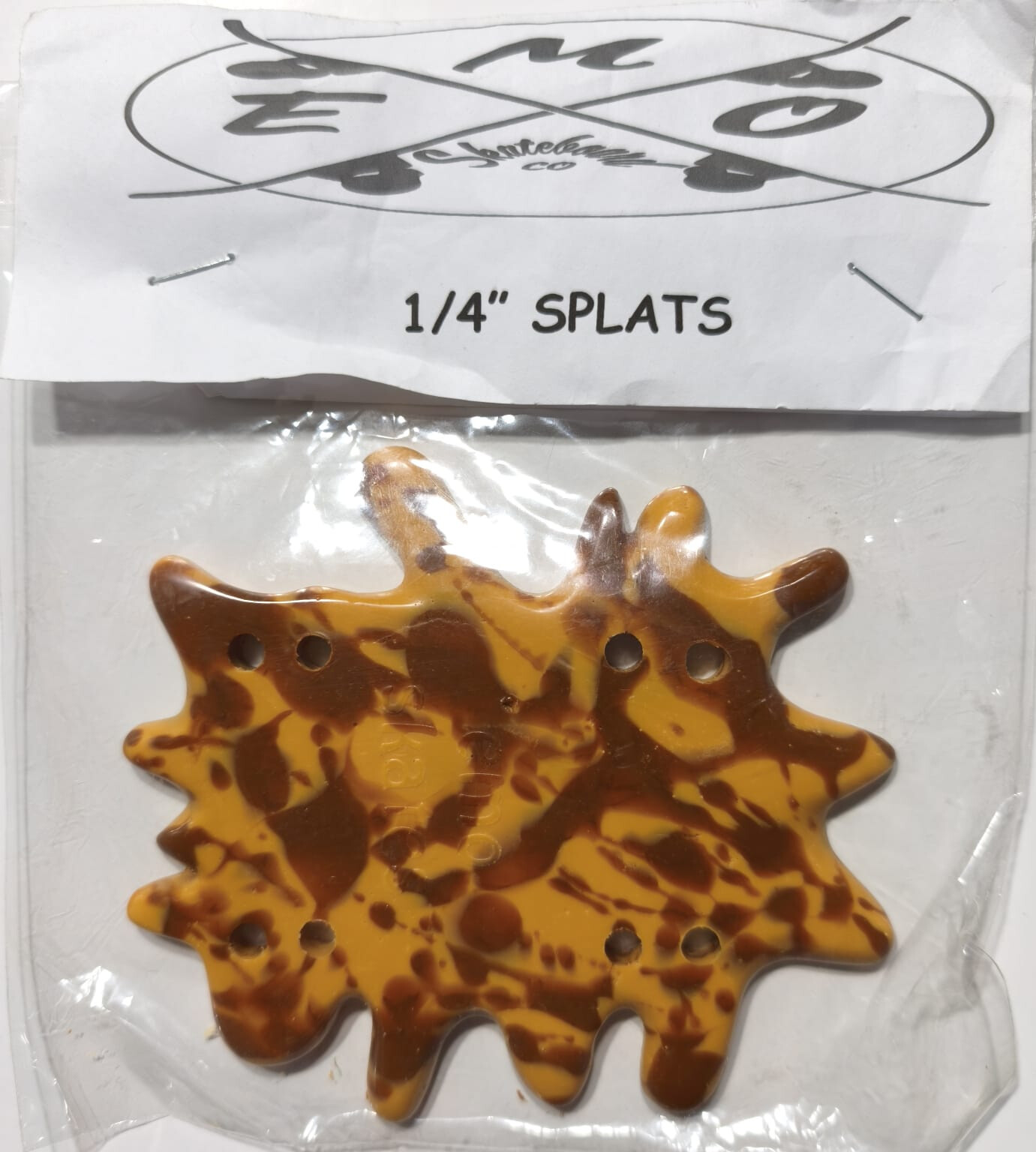 EMO Riserpad 1/4 Splats brown/yellow