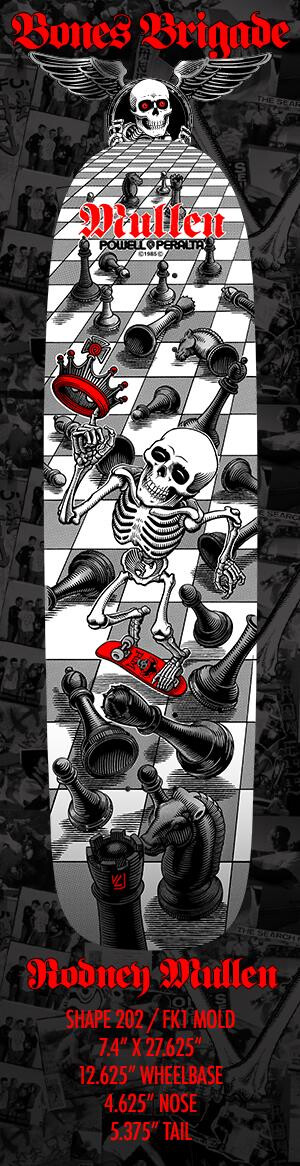 Powell-Peralta Deck Series17 Rodney Mullen Limited Edition 27.625" x 7,4" WB12.625" white