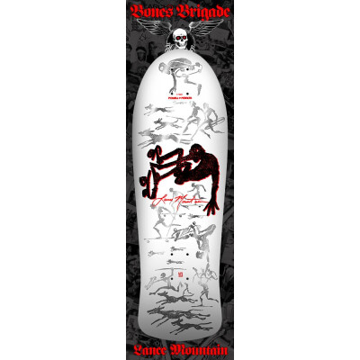 Powell-Peralta Deck Series17 Lance Mountain Limited Edition 30" x 9.9" WB14.5" white